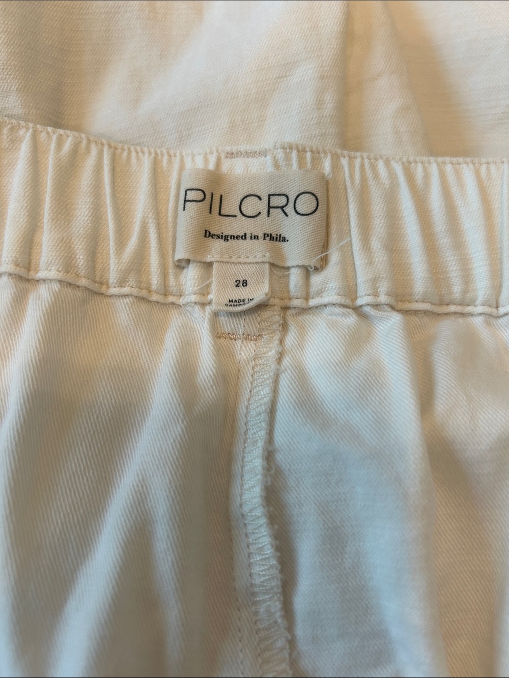 PILCRO by Anthropologie Utility Culottes in Creamy White Cotton Blend - Picture 9 of 13